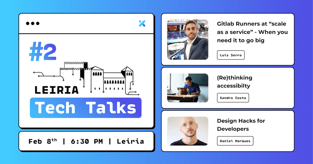 Leiria Tech Talk, Feb 8th, 6:30 PM, Leiria